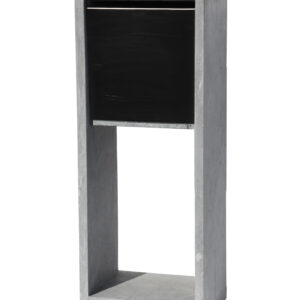 BR.EX 427 Vrijstaande brievenbus half open blauwsteen met inox